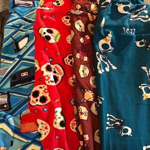 LuLaRoe 💐Patterned Leggings Set - a mix of 4 pair OS